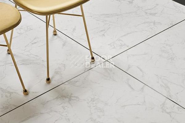 Виниловая плитка ПВХ FORBO Allura Flex Material 63450FL1-63450FL5 white marble (50x50 cm) фото 2 | FLOORDEALER